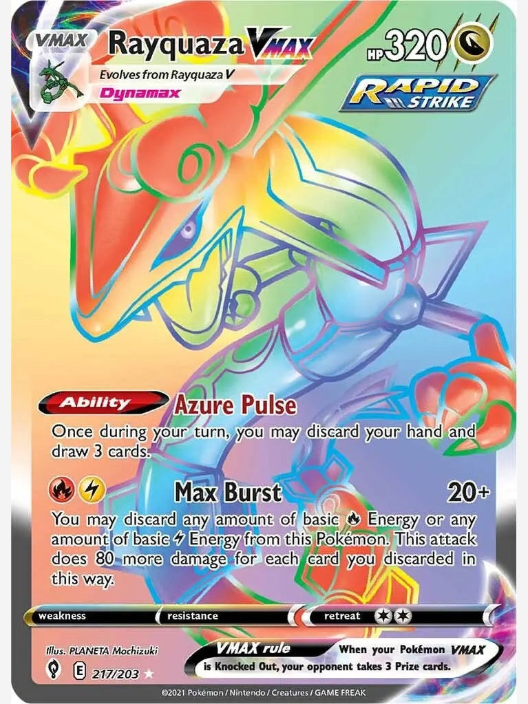 Rayquaza VMAX (Secret) [SWSH07 - 217/203]