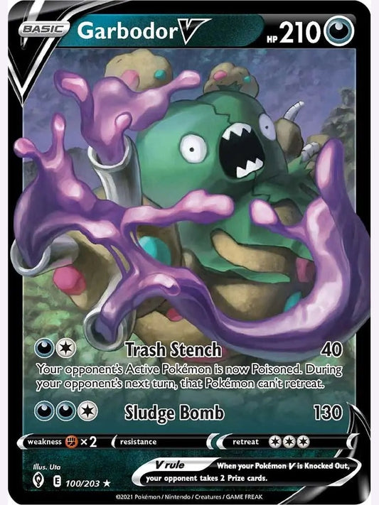 Garbodor V [SWSH07 - 100/203] SWSH07: Evolving Skies