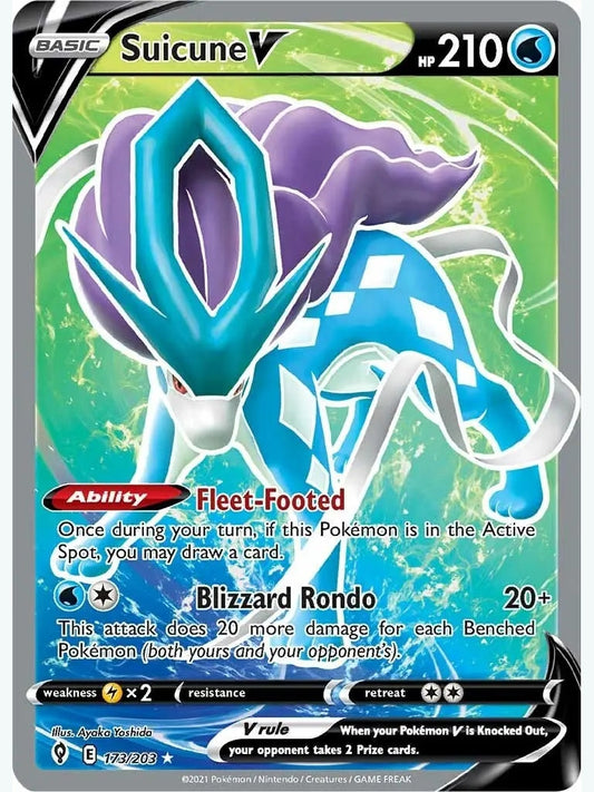 Suicune V (Full Art) [SWSH07 - 173/203]