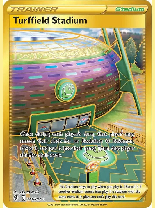 Turffield Stadium (Secret) [SWSH07 - 234/203] SWSH07: Evolving Skies