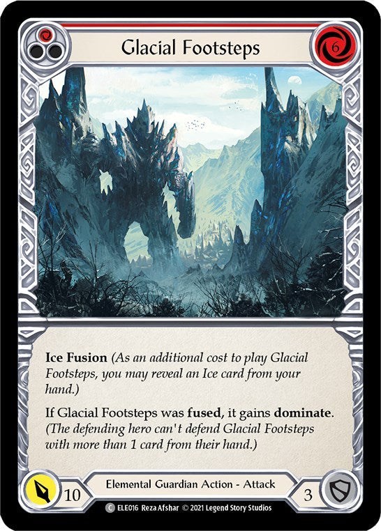 Glacial Footsteps (Red)