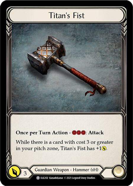 Embodiment of Lightning // Titan's Fist (Back)