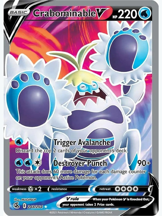 Crabominable V (Full Art) [SWSH08 - 248/264] SWSH08: Fusion Strike