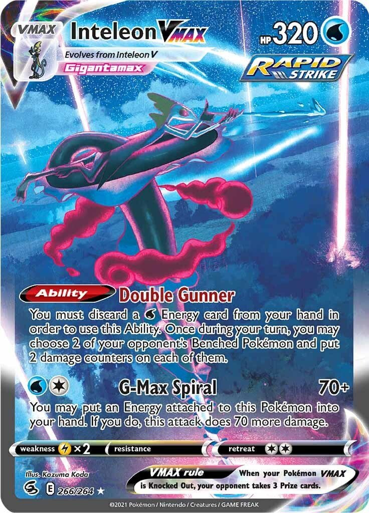Inteleon VMAX (Alternate Art Secret) [SWSH08 - 266/264] - Shippin Texas