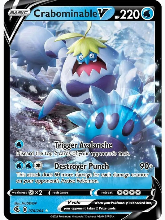 Crabominable V [SWSH08 - 076/264] SWSH08: Fusion Strike