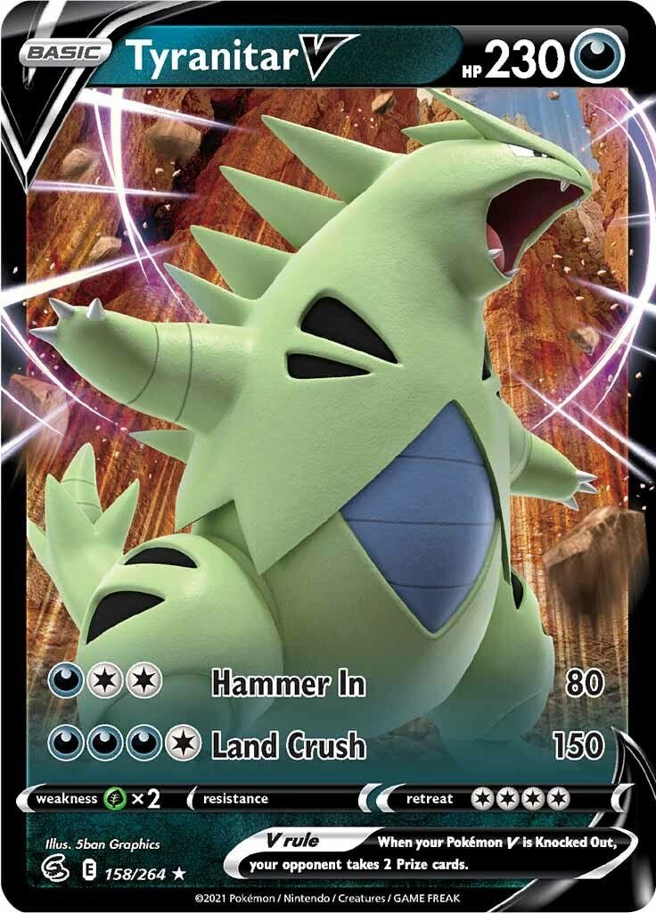 Tyranitar V [SWSH08 - 158/264] - Shippin Texas
