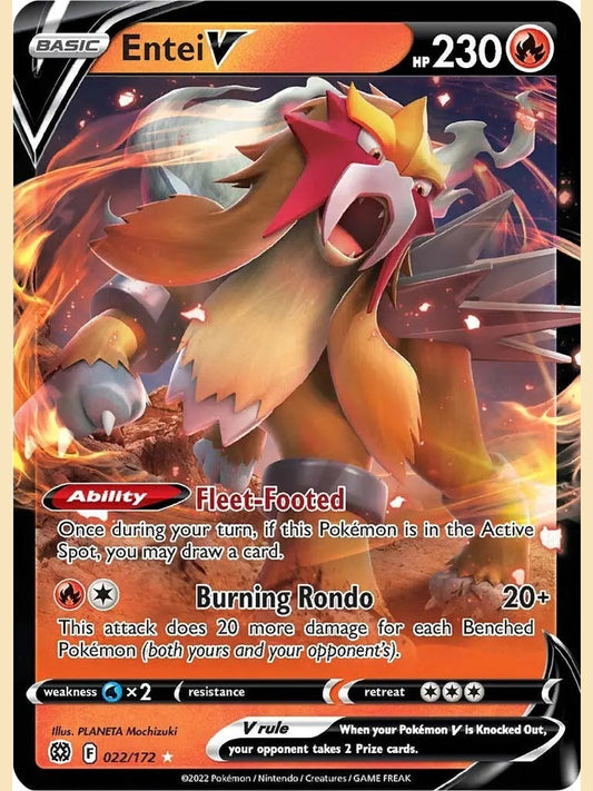 Entei V [SWSH09 - 022/172] SWSH09: Brilliant Stars