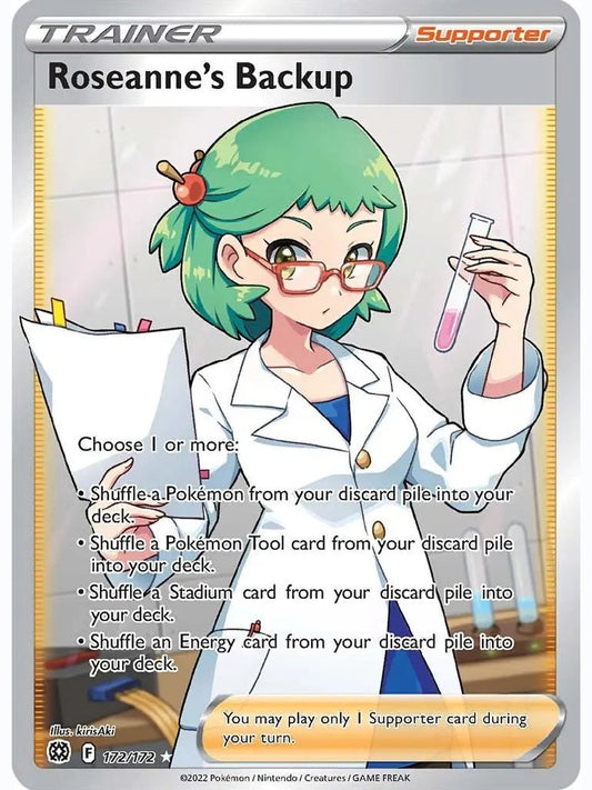 Roseanne's Backup (Full Art) [SWSH09 - 172/172] SWSH09: Brilliant Stars