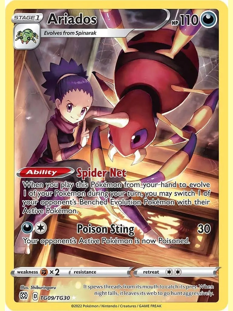 Ariados [SWSH09:TG - TG09/TG30] SWSH09: Brilliant Stars Trainer Gallery