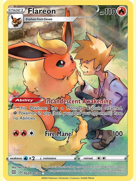 Flareon [SWSH09:TG - TG01/TG30] SWSH09: Brilliant Stars Trainer Gallery