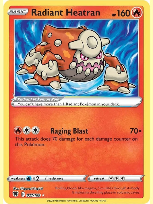 Radiant Heatran [SWSH10 - 027/189] SWSH10: Astral Radiance