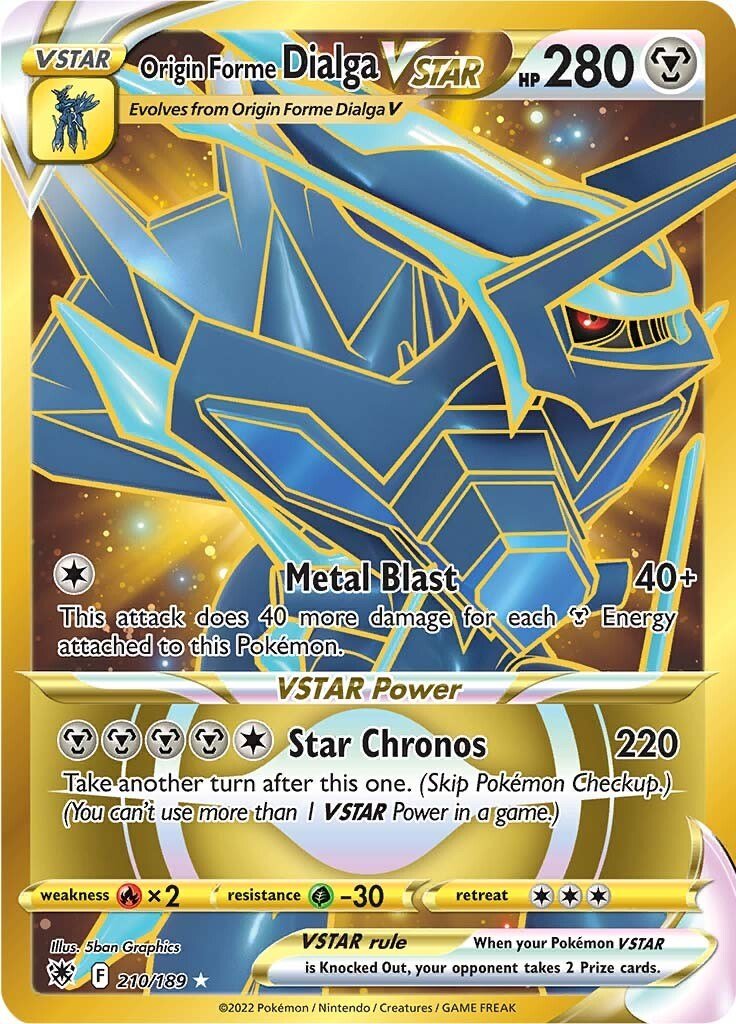 Origin Forme Dialga VSTAR - 210/189 (Secret) [SWSH10 - 210/189] - Shippin Texas