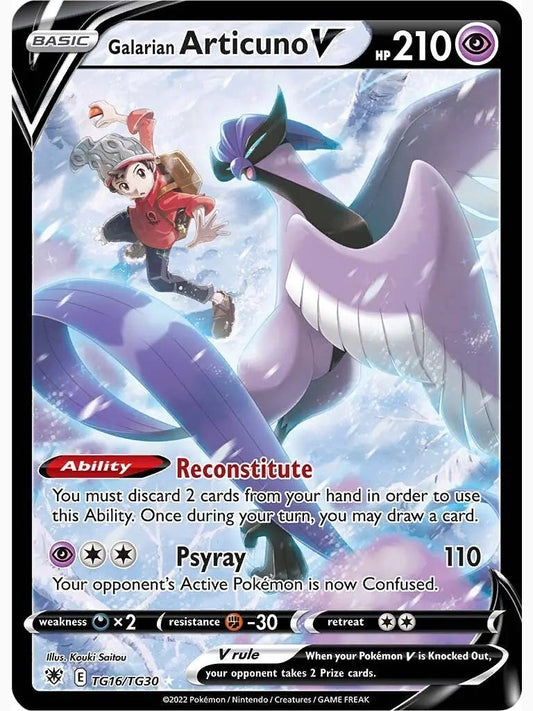 Galarian Articuno V [SWSH10:TG - TG16/TG30] SWSH10: Astral Radiance Trainer Gallery