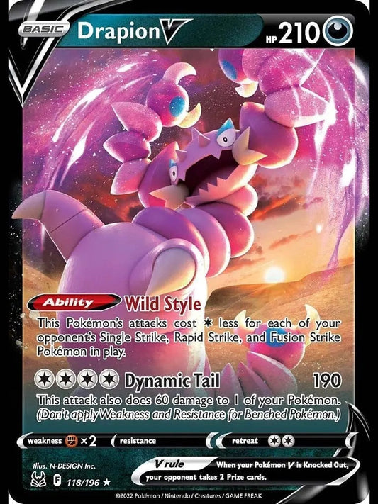 Drapion V [SWSH11 - 118/196] SWSH11: Lost Origin