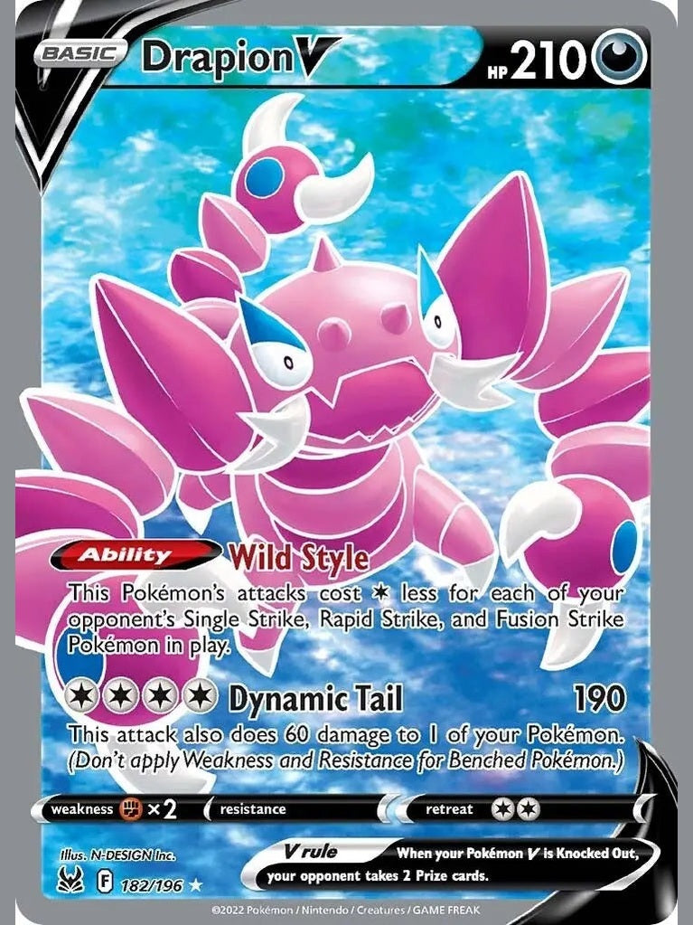 Drapion V (Full Art) [SWSH11 - 182/196] SWSH11: Lost Origin