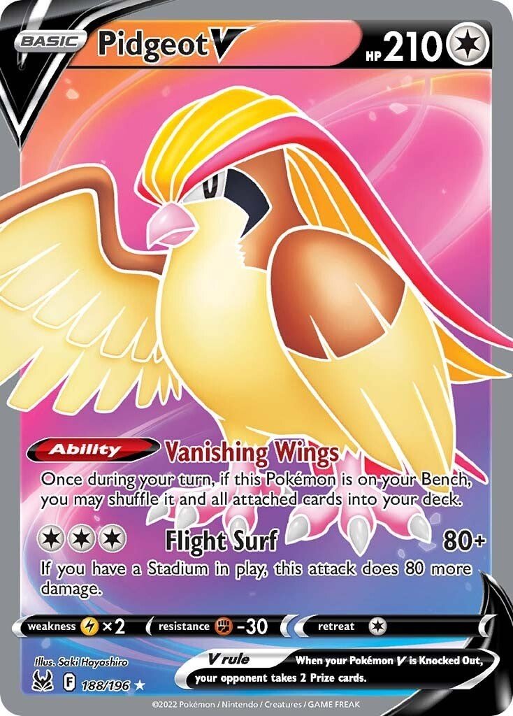 Pidgeot V (Full Art) [SWSH11 - 188/196] - Shippin Texas