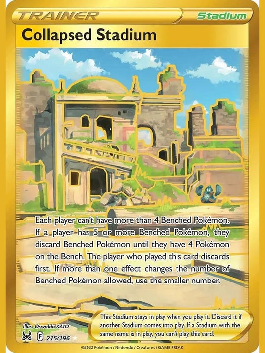 Collapsed Stadium (Secret) [SWSH11 - 215/196] SWSH11: Lost Origin
