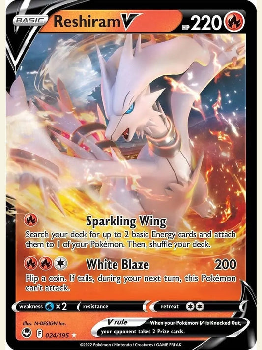 Reshiram V [SWSH12 - 024/195] SWSH12: Silver Tempest
