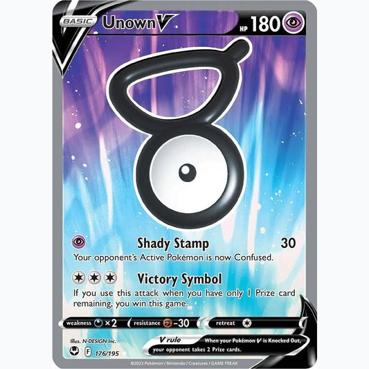 Unown V (Full Art) [SWSH12 - 176/195] SWSH12: Silver Tempest