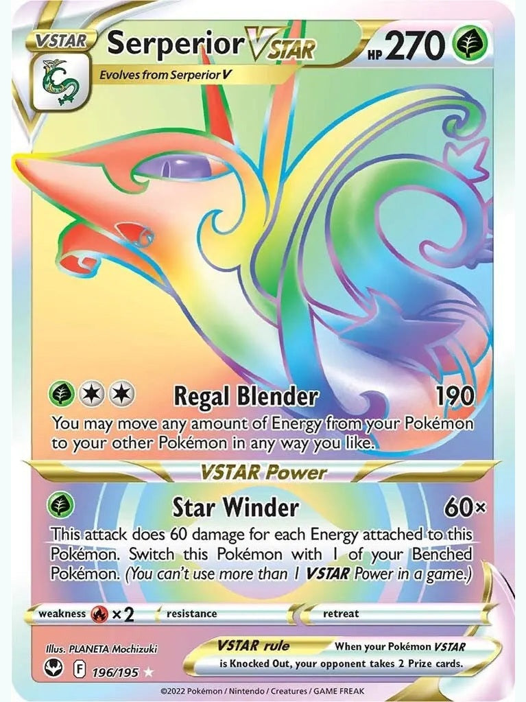 Serperior VSTAR (Secret) [SWSH12 - 196/195] SWSH12: Silver Tempest