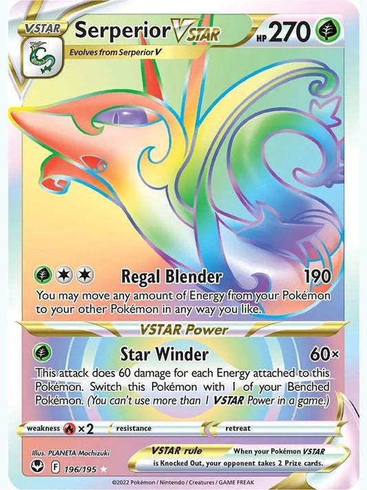 Serperior VSTAR (Secret) [SWSH12 - 196/195] SWSH12: Silver Tempest