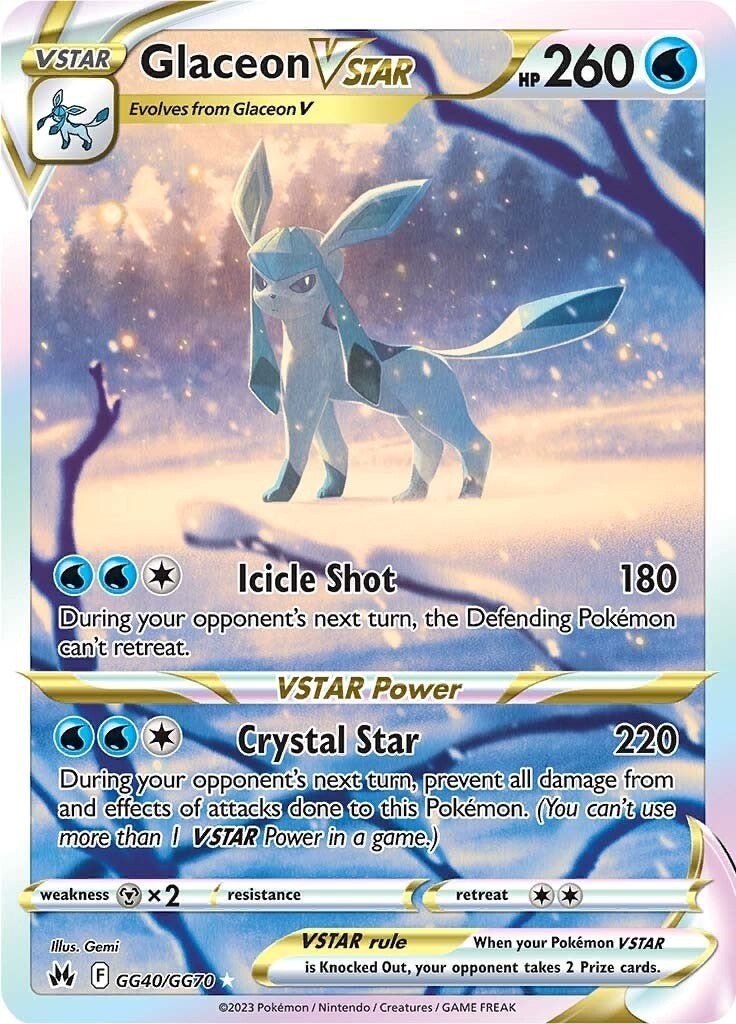 Glaceon VSTAR [CRZ:GG - GG40/GG70] - Shippin Texas
