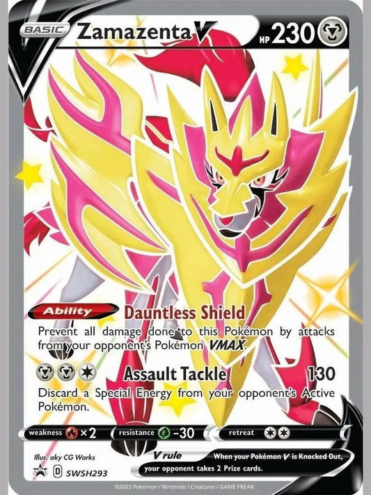 Zamazenta V (Shiny) - SWSH293 [SWSD - SWSH293] SWSH: Sword & Shield Promo Cards