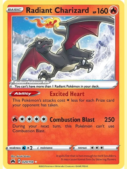Radiant Charizard [CRZ - 020/159] Crown Zenith