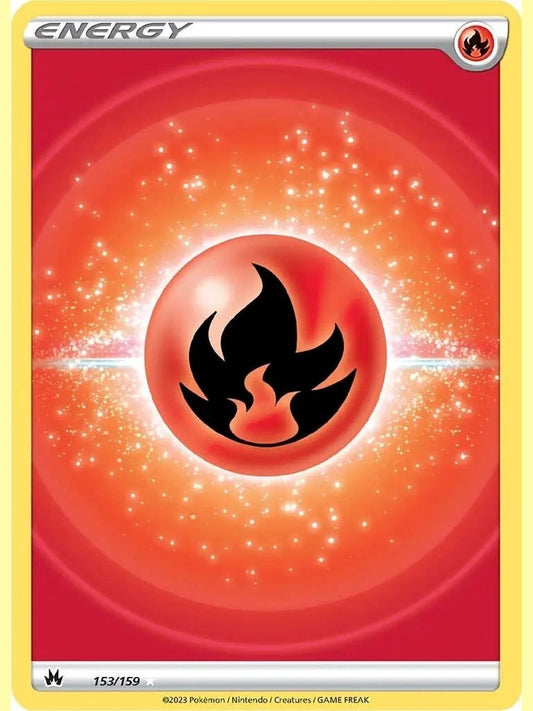 Fire Energy (Texture Full Art) [CRZ - 153/159] Crown Zenith