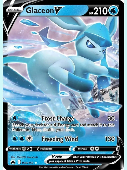 Glaceon V [CRZ - 038/159] Crown Zenith
