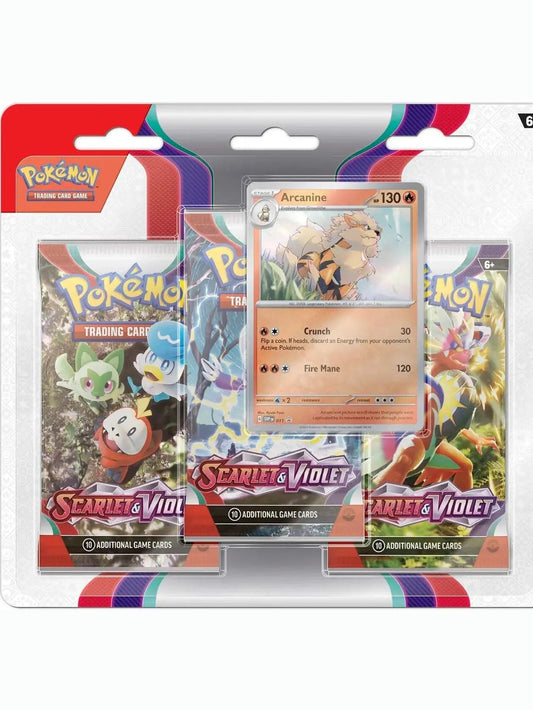 Scarlet & Violet 3 Pack Blister [Arcanine] [SV1] SV01: Scarlet & Violet Base Set
