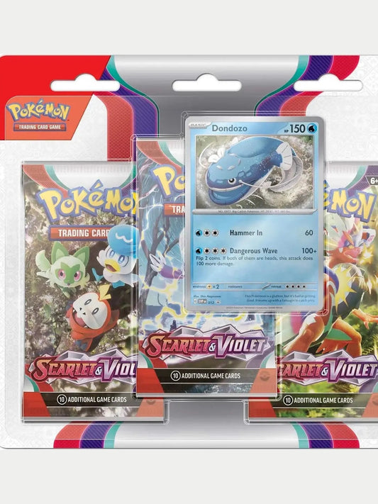 Scarlet & Violet 3 Pack Blister [Dondozo] [SV1] SV01: Scarlet & Violet Base Set