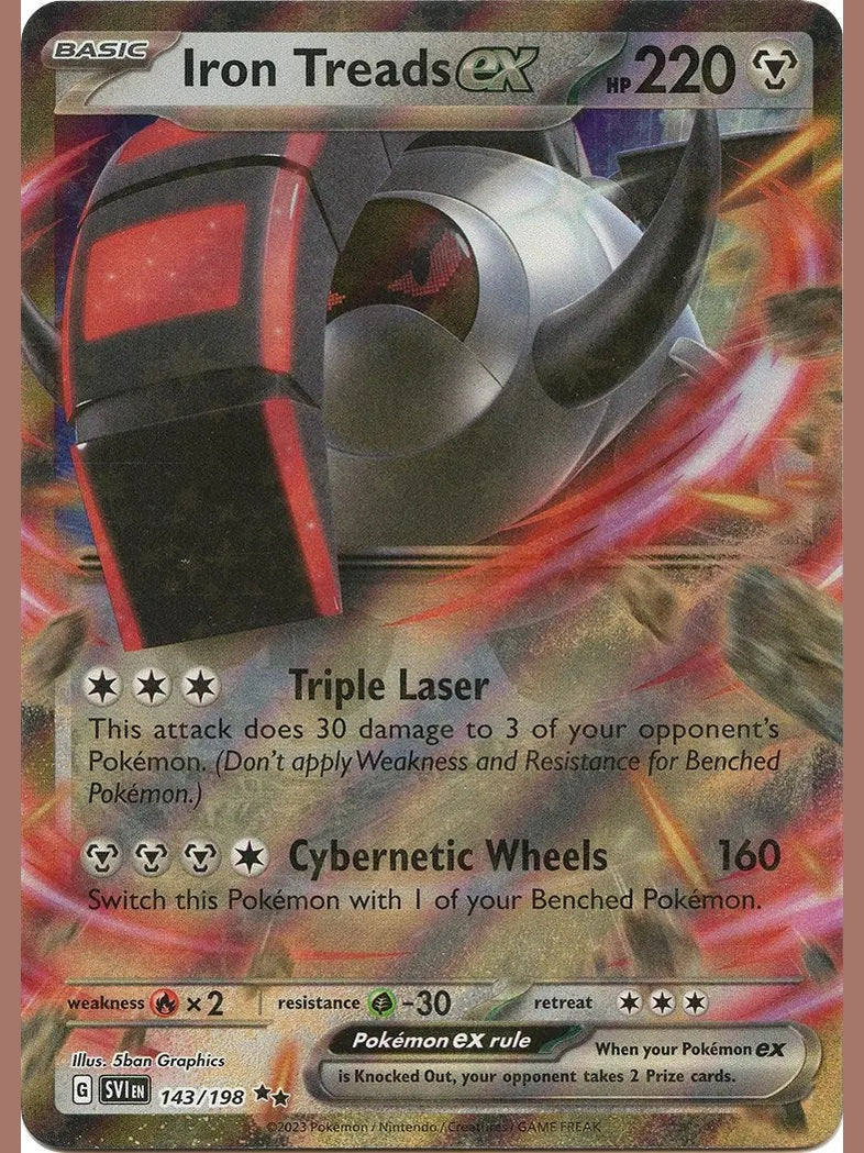 Iron Treads ex - 143/198 [SVI - 143/198] SV01: Scarlet & Violet Base Set