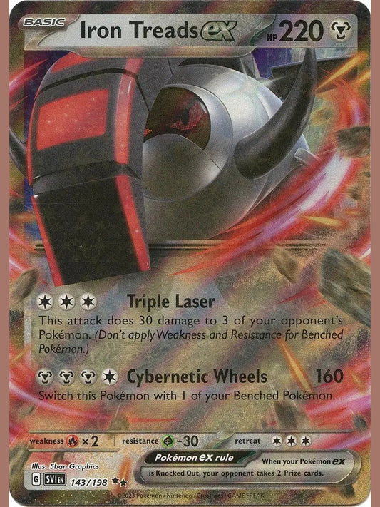 Iron Treads ex - 143/198 [SVI - 143/198] SV01: Scarlet & Violet Base Set