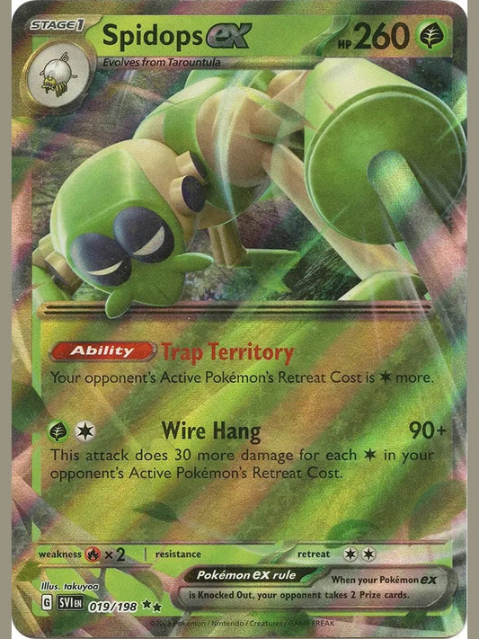 Spidops ex - 019/198 [SVI - 019/198] SV01: Scarlet & Violet Base Set