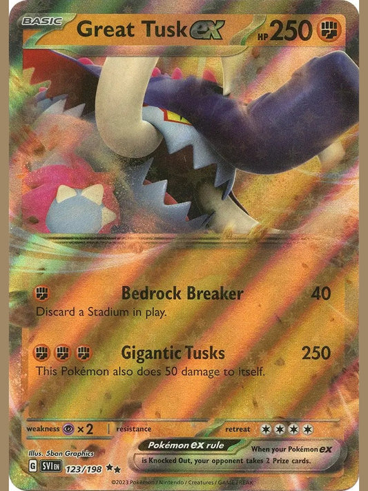 Great Tusk ex - 123/198 [SVI - 123/198] SV01: Scarlet & Violet Base Set