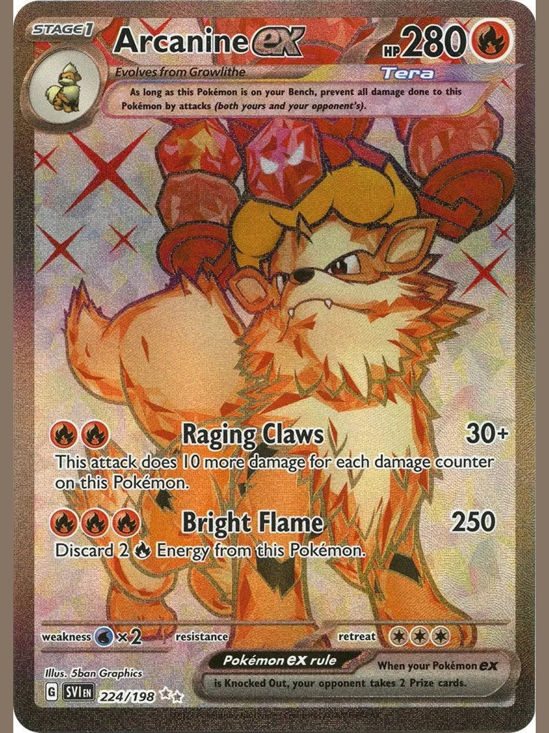 Arcanine ex - 224/198 [SVI - 224/198] SV01: Scarlet & Violet Base Set