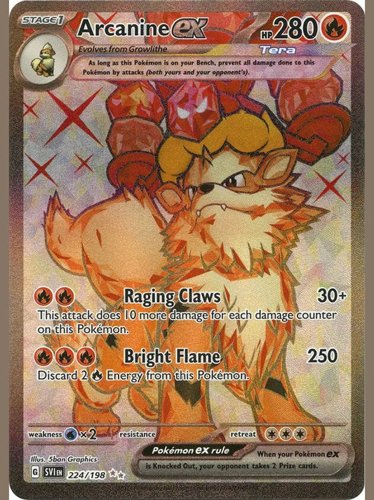 Arcanine ex - 224/198 [SVI - 224/198] SV01: Scarlet & Violet Base Set