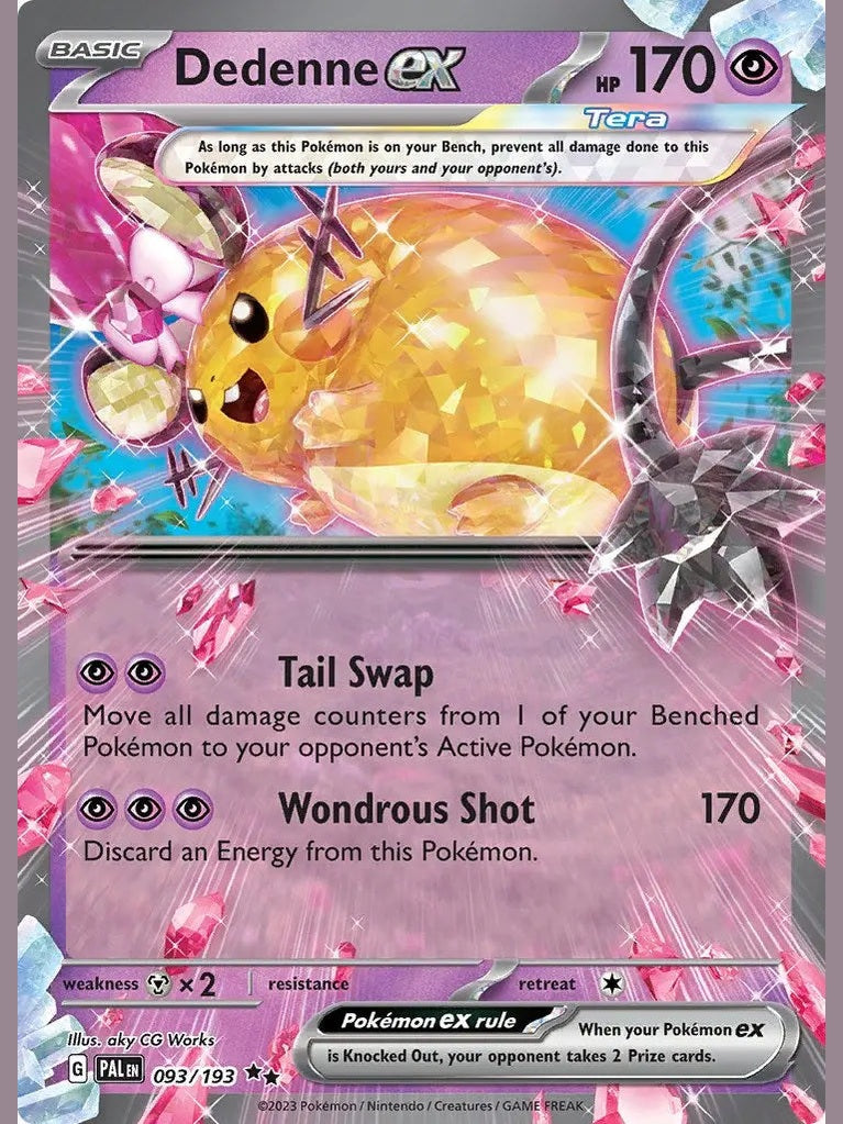 Dedenne ex - 093/193 [PAL - 093/193] SV02: Paldea Evolved