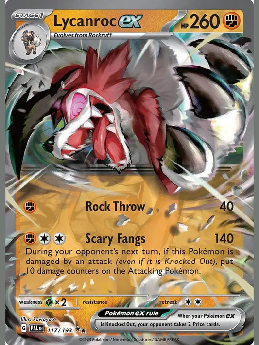 Lycanroc ex [PAL - 117/193] SV02: Paldea Evolved