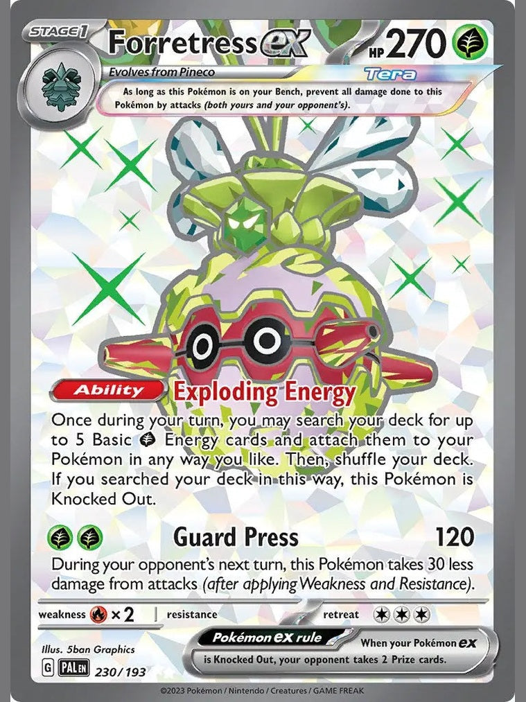 Forretress ex - 230/193 [PAL - 230/193] SV02: Paldea Evolved