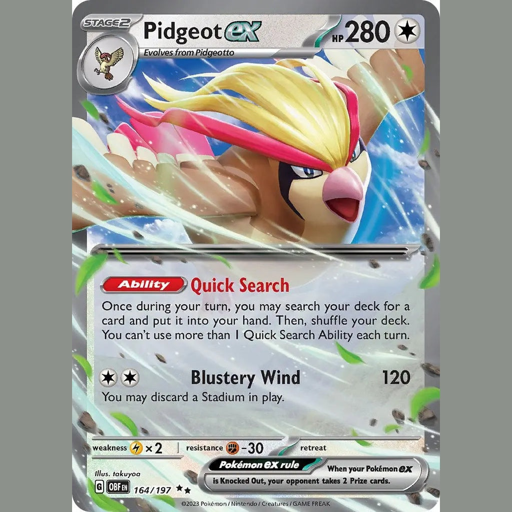 Pidgeot ex [OBF - 164/197] SV03: Obsidian Flames