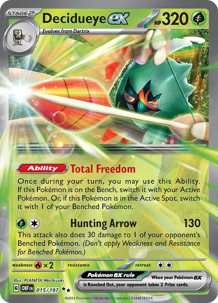 Decidueye ex [OBF - 015/197] SV03: Obsidian Flames