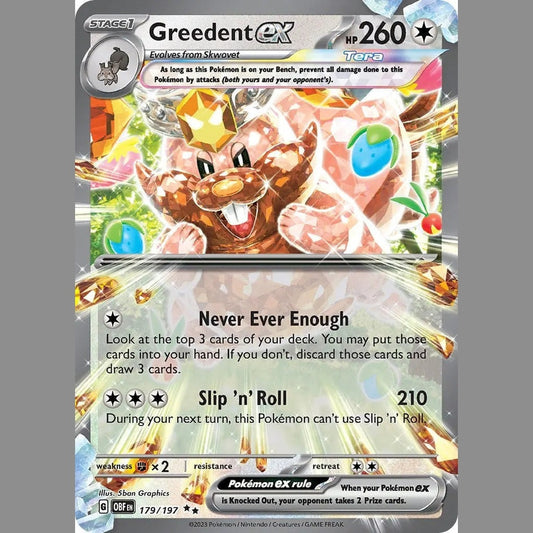 Greedent ex [OBF - 179/197] SV03: Obsidian Flames