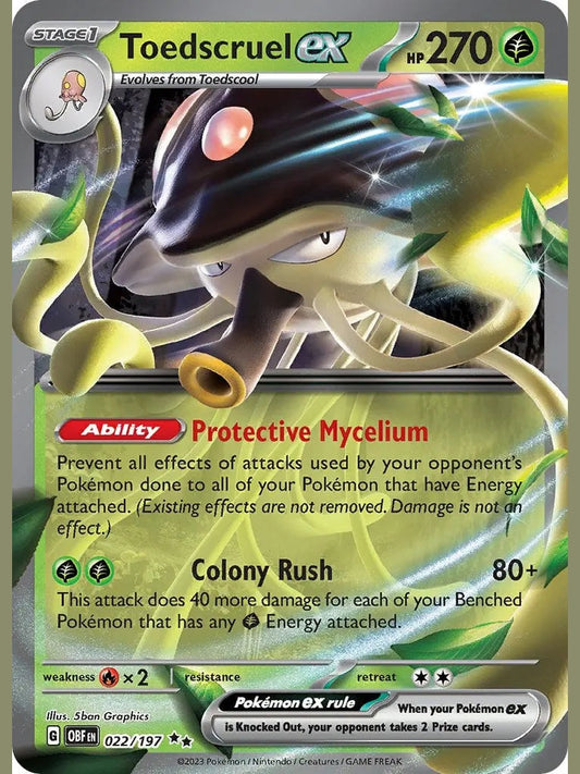 Toedscruel ex [OBF - 022/197] SV03: Obsidian Flames
