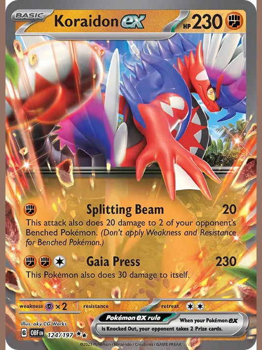 Koraidon ex [OBF - 124/197] SV03: Obsidian Flames
