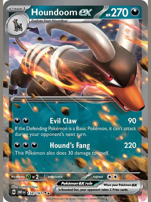 Houndoom ex [OBF - 134/197] SV03: Obsidian Flames