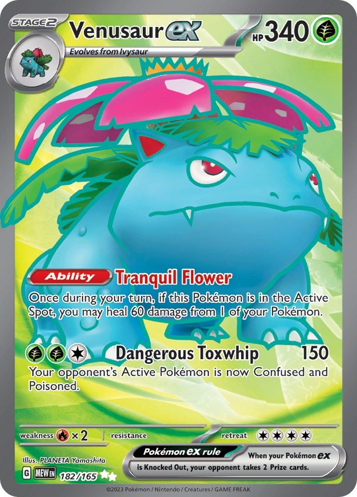 Venusaur ex - 182/165 [MEW - 182/165] - Shippin Texas