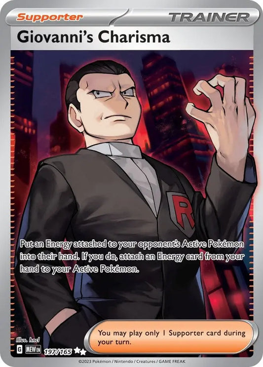 Giovanni's Charisma - 197/165 [MEW - 197/165] SV: Scarlet & Violet 151