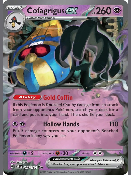 Cofagrigus ex [PAR - 076/182] SV04: Paradox Rift